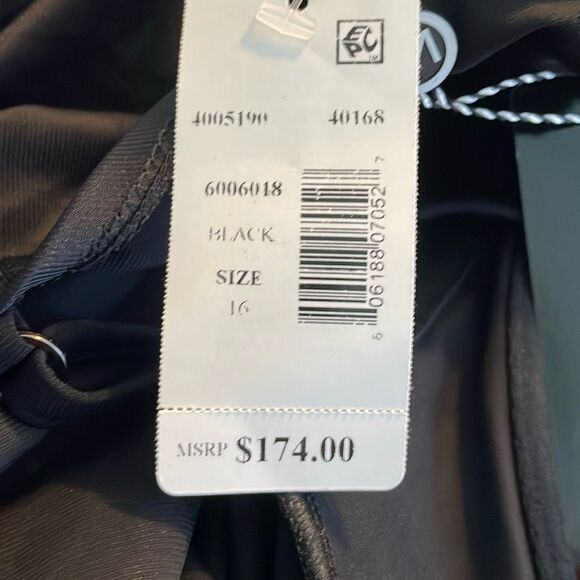 MagicSuit Isabel Tummy Control Ruffle Front One Piece Swimsuit Black Soft Cup Sw - Picture 10 of 14